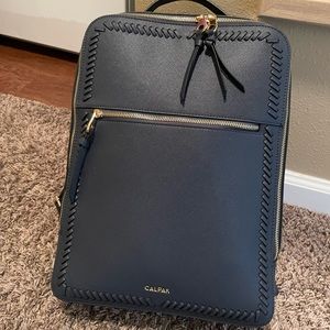 Calpak kaya laptop backpack navy blue